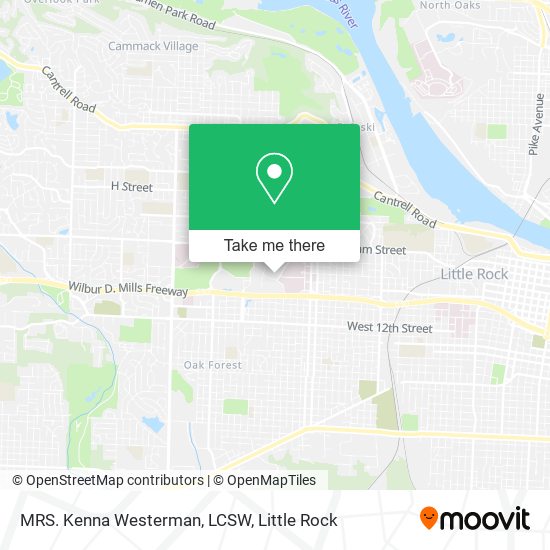 MRS. Kenna Westerman, LCSW map