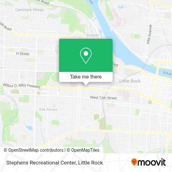 Stephens Recreational Center map