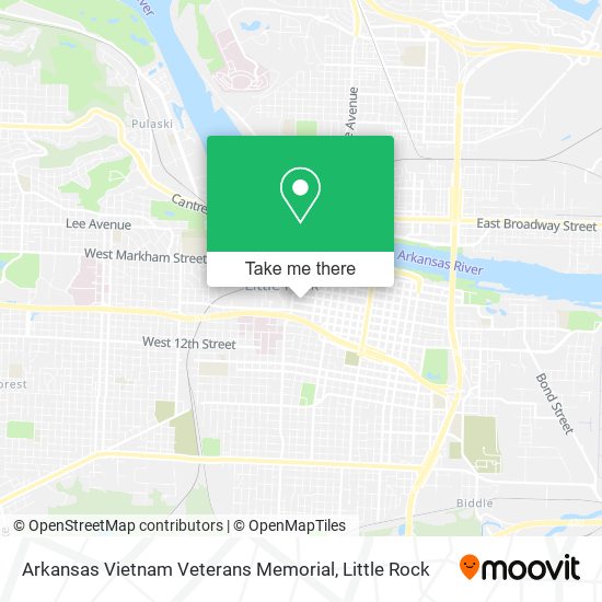 Arkansas Vietnam Veterans Memorial map