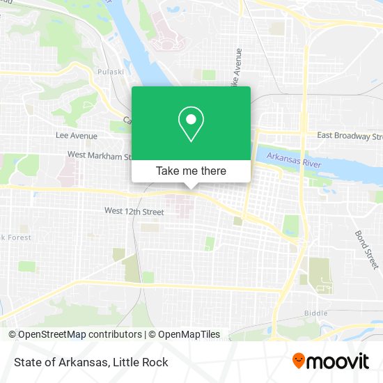 Mapa de State of Arkansas
