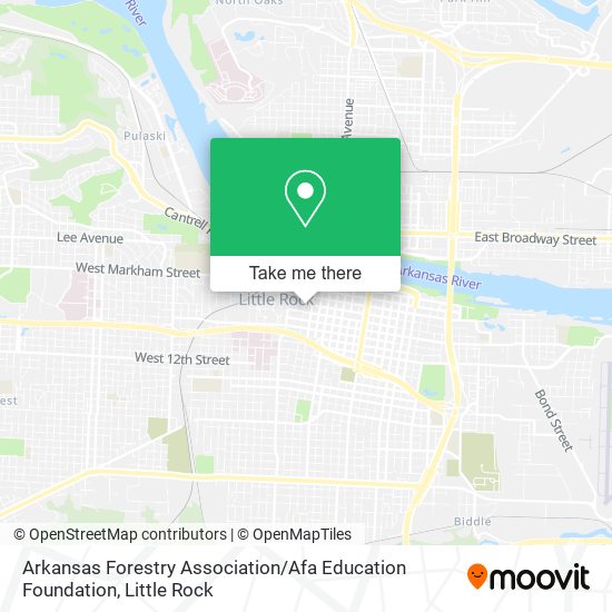 Mapa de Arkansas Forestry Association / Afa Education Foundation