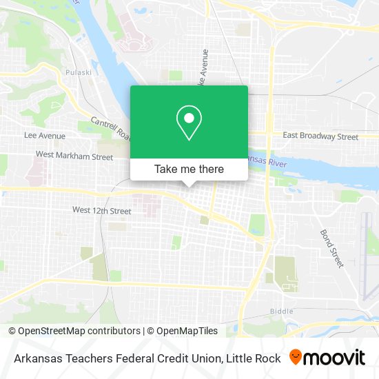 Mapa de Arkansas Teachers Federal Credit Union