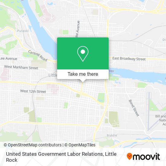 United States Government Labor Relations map