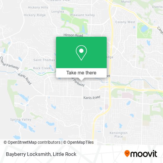 Bayberry Locksmith map