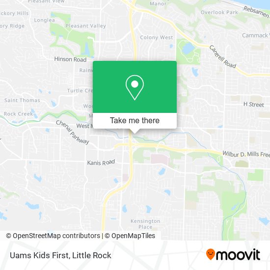 Uams Kids First map