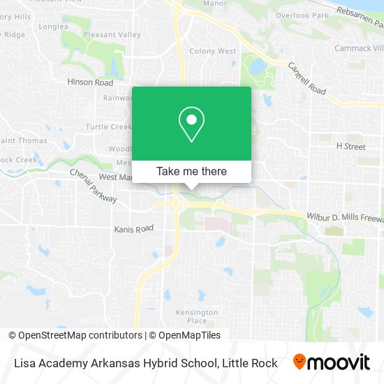 Mapa de Lisa Academy Arkansas Hybrid School