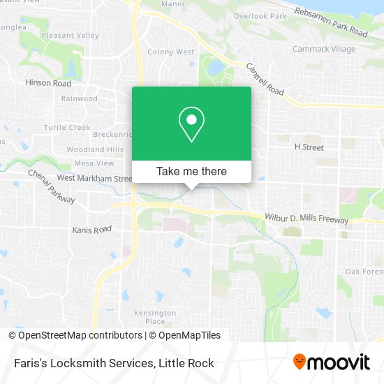 Mapa de Faris's Locksmith Services