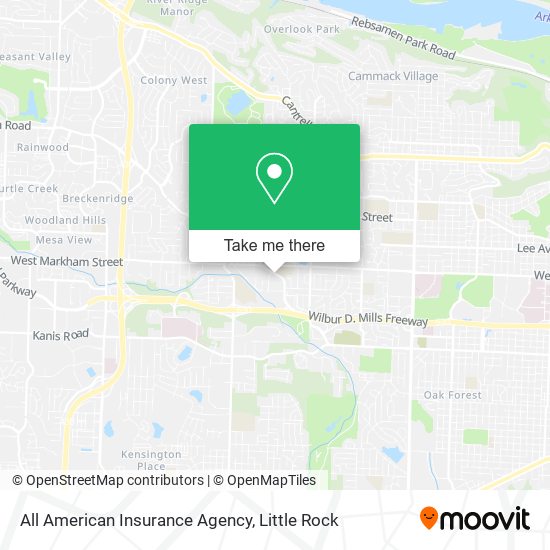 All American Insurance Agency map