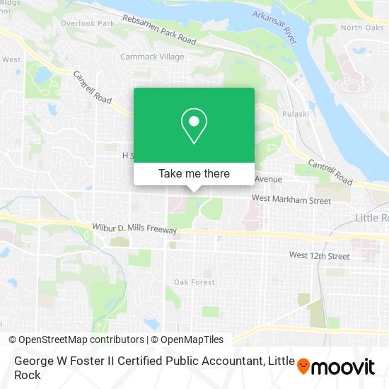 George W Foster II Certified Public Accountant map