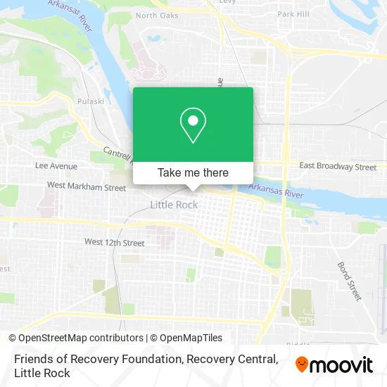Mapa de Friends of Recovery Foundation, Recovery Central