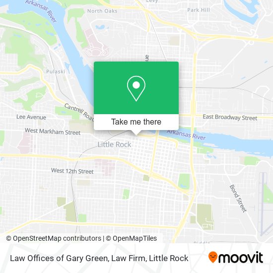 Law Offices of Gary Green, Law Firm map