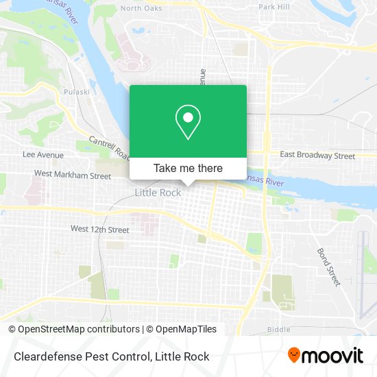 Mapa de Cleardefense Pest Control
