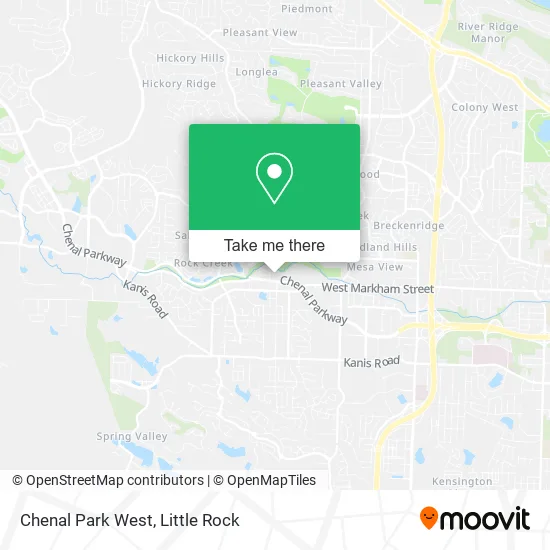 Chenal Park West map