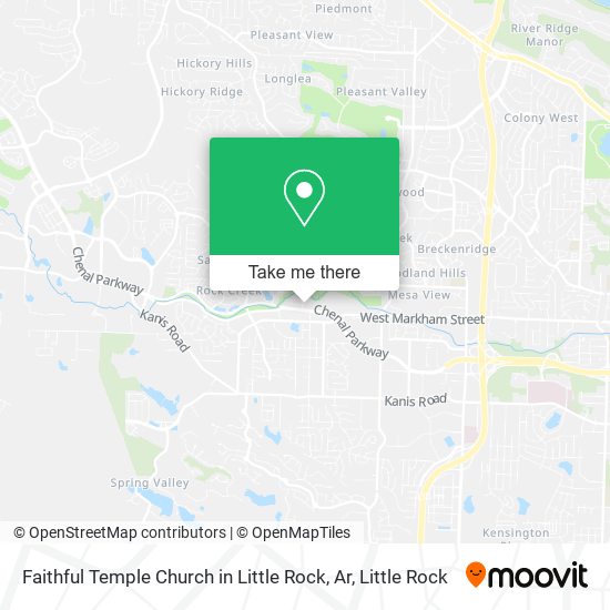 Mapa de Faithful Temple Church in Little Rock, Ar