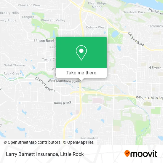 Larry Barnett Insurance map