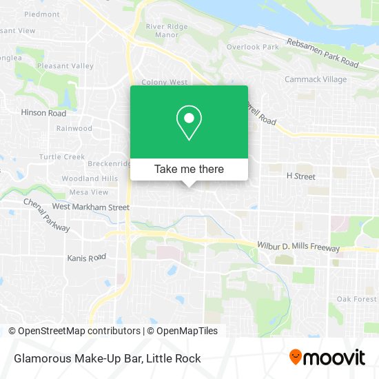 Mapa de Glamorous Make-Up Bar