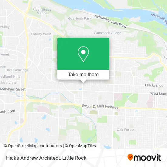 Hicks Andrew Architect map