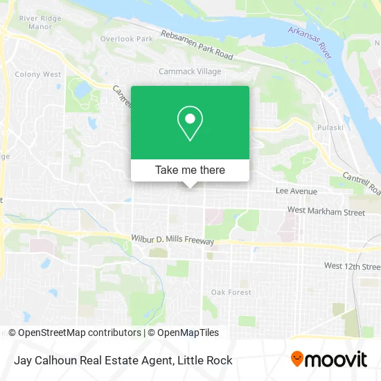 Jay Calhoun Real Estate Agent map