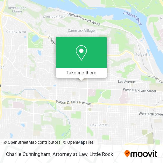 Mapa de Charlie Cunningham, Attorney at Law
