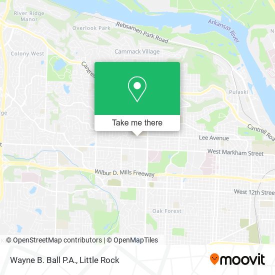 Mapa de Wayne B. Ball P.A.