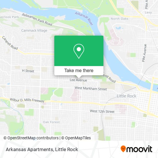 Arkansas Apartments map