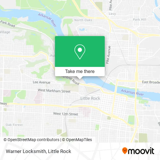Warner Locksmith map
