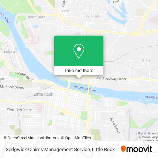 Mapa de Sedgwick Claims Management Service