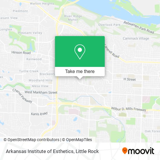 Arkansas Institute of Esthetics map