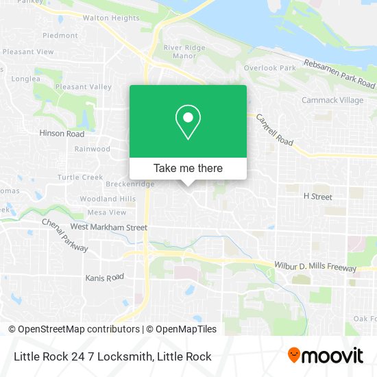 Mapa de Little Rock 24 7 Locksmith