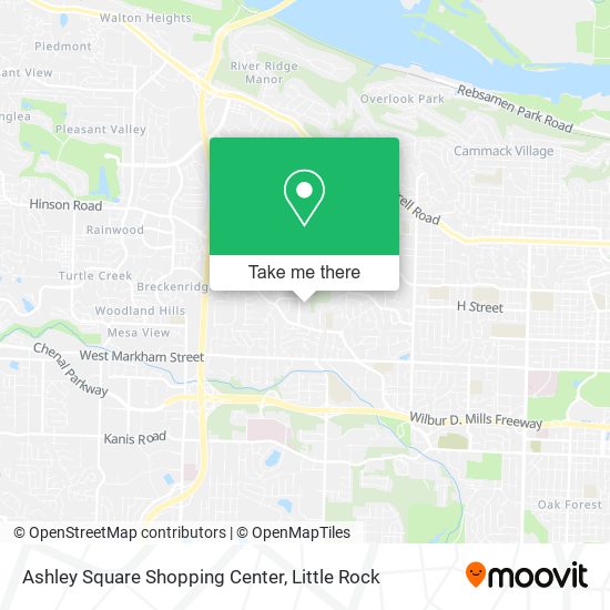 Mapa de Ashley Square Shopping Center