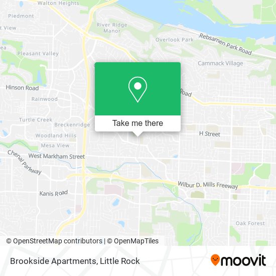 Mapa de Brookside Apartments