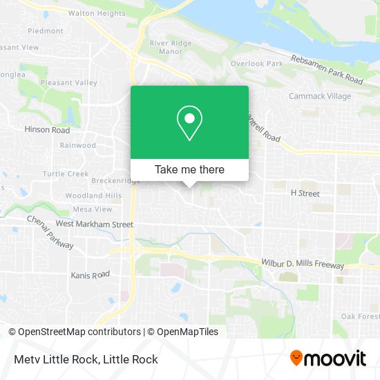 Metv Little Rock map