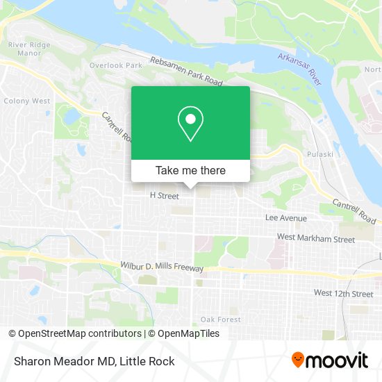Mapa de Sharon Meador MD