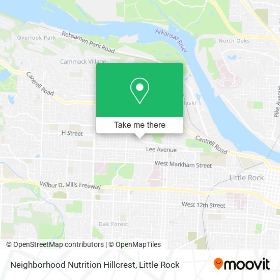 Neighborhood Nutrition Hillcrest map