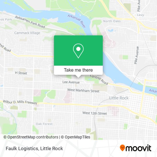 Faulk Logistics map