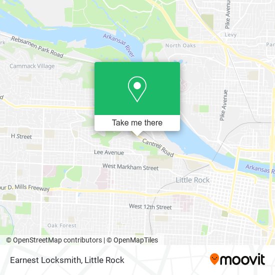 Earnest Locksmith map