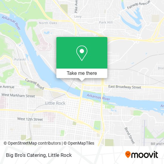 Big Bro's Catering map