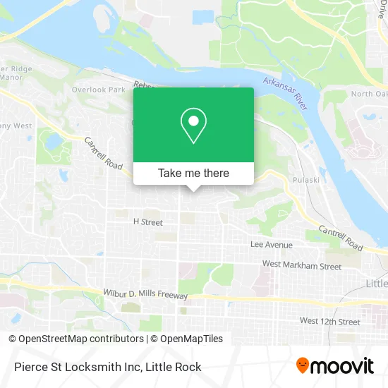 Pierce St Locksmith Inc map