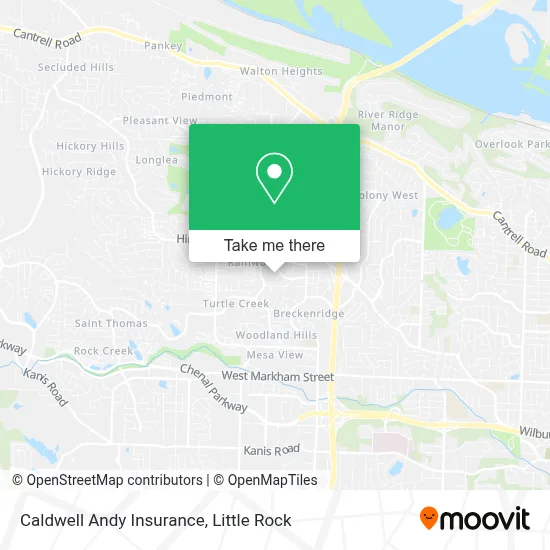 Caldwell Andy Insurance map