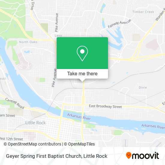 Geyer Spring First Baptist Church map
