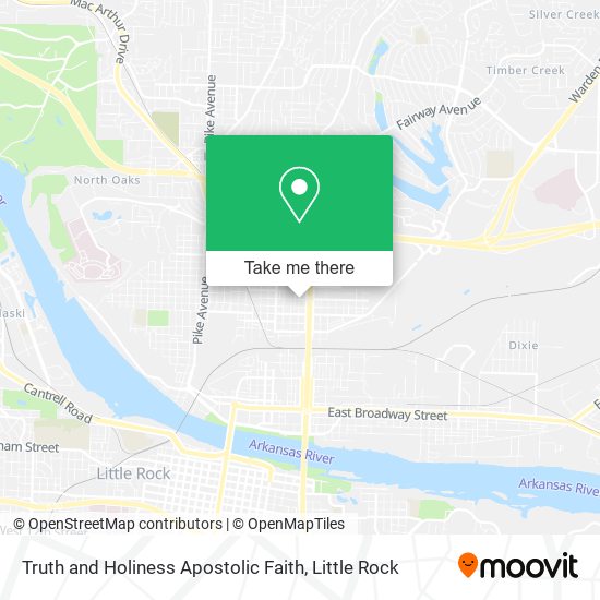 Mapa de Truth and Holiness Apostolic Faith