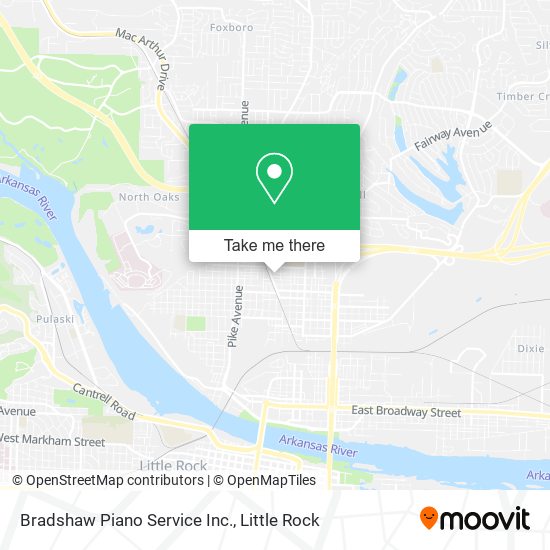 Mapa de Bradshaw Piano Service Inc.