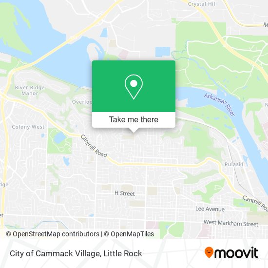 City of Cammack Village map