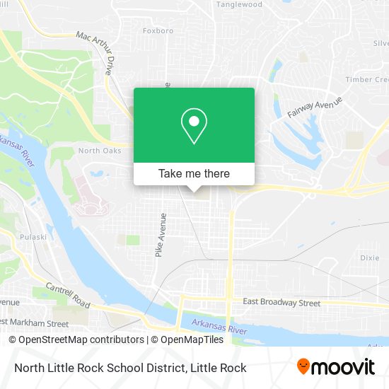 Mapa de North Little Rock School District