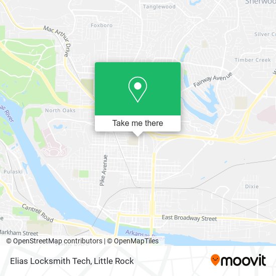 Elias Locksmith Tech map