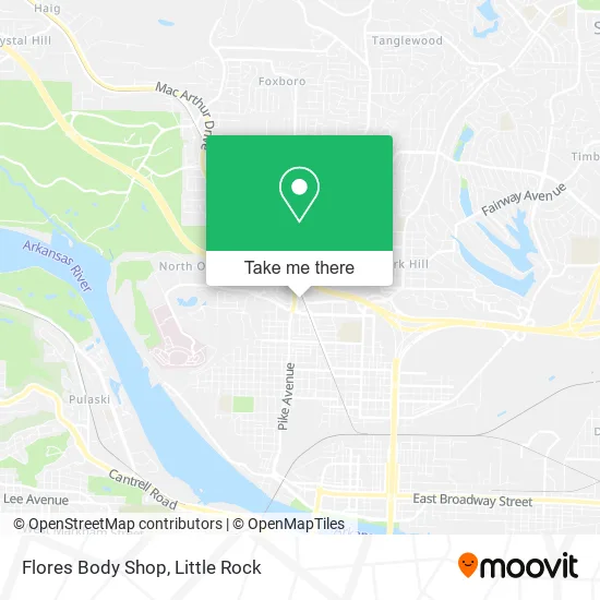 Flores Body Shop map