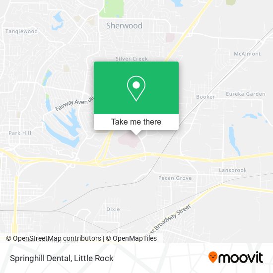 Springhill Dental map