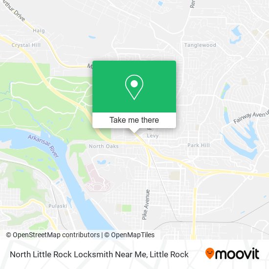 Mapa de North Little Rock Locksmith Near Me