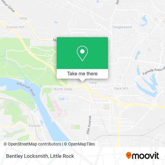 Mapa de Bentley Locksmith