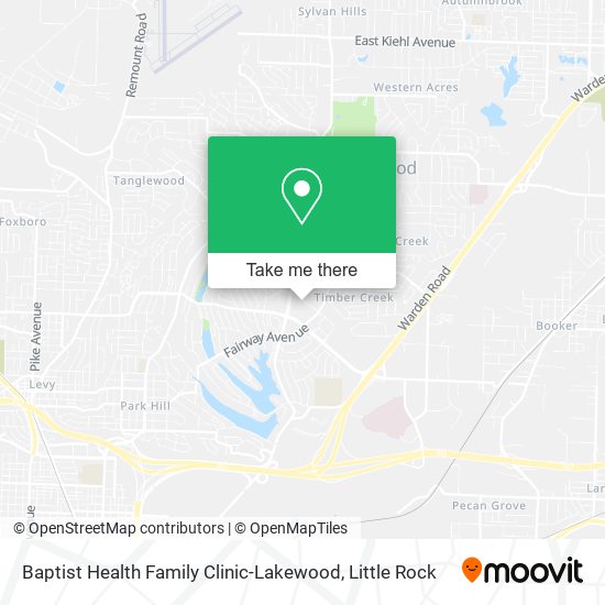 Mapa de Baptist Health Family Clinic-Lakewood